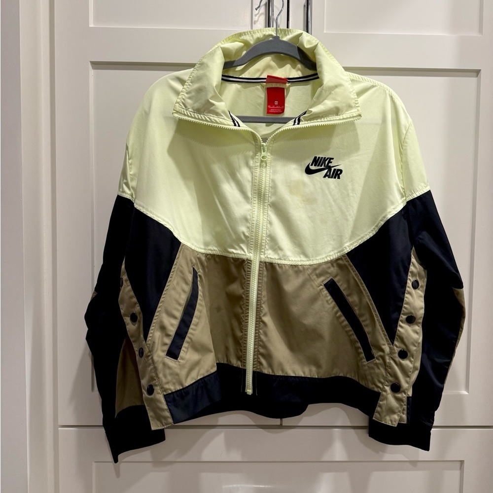 Nike Air Light Green and Black Jacket — Size XS